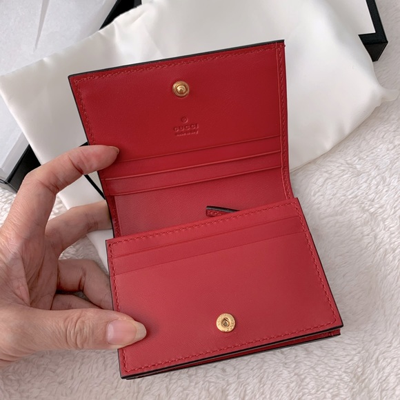 NWT Authentic Gucci Embroidery Dog Mini Wallet - Picture 9 of 10